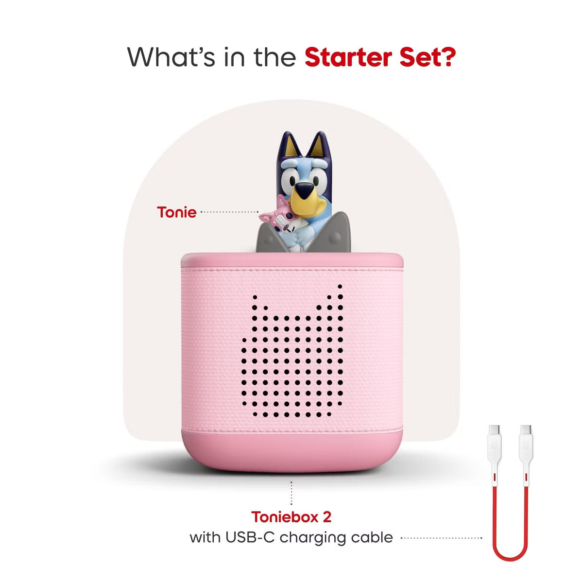 Toniebox 2 Starter Set Pink with Bluey