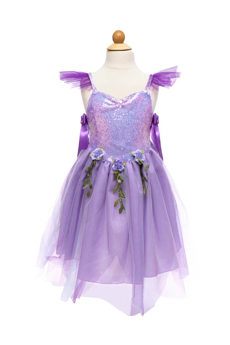 Lilac Sequins Princess Dress Size 3-4