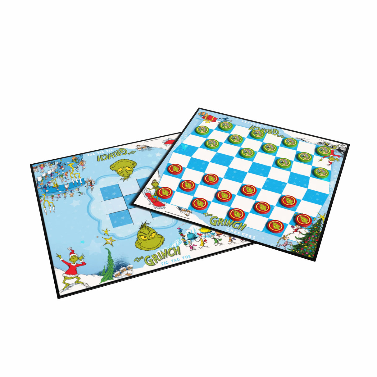 Grinch Checkers And Tic Tac Toe