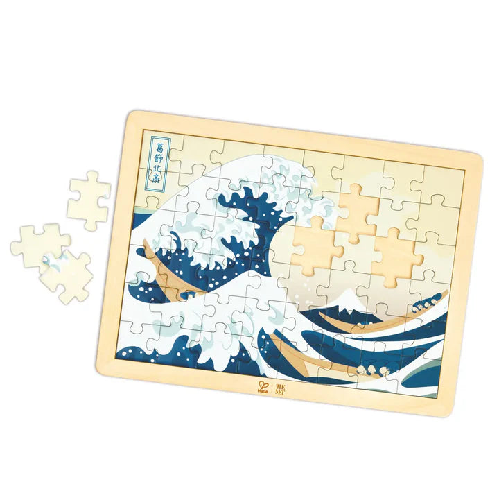 48 pc Hokusai Great Wave Puzzle The Met Series