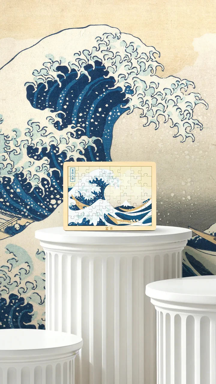 48 pc Hokusai Great Wave Puzzle The Met Series