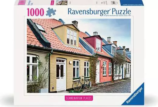 1000 pc Scandinavian Places Houses in Aarhus Denmark Puzzle
