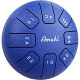 Blue 6In Steel Tongue Drum