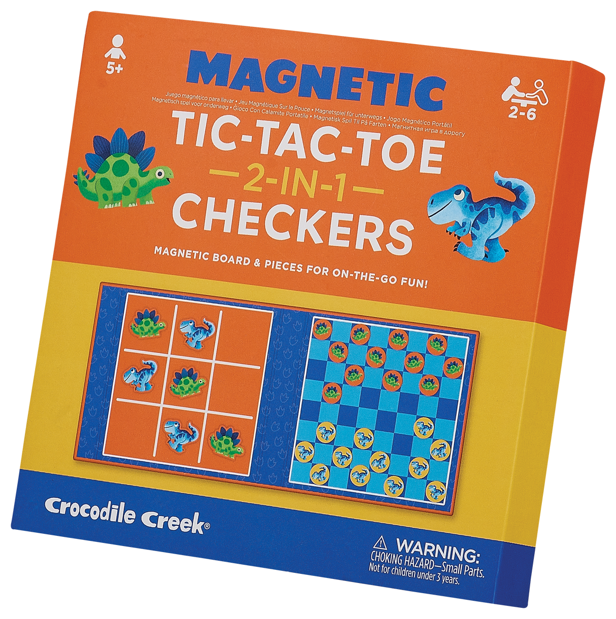 Dino Magnetic Checker Tic Tac Toe