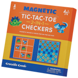 Dino Magnetic Checker Tic Tac Toe