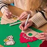 Peanuts Color In Wooden Bird House