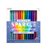 Rainbow Sparkle Glitter Markers