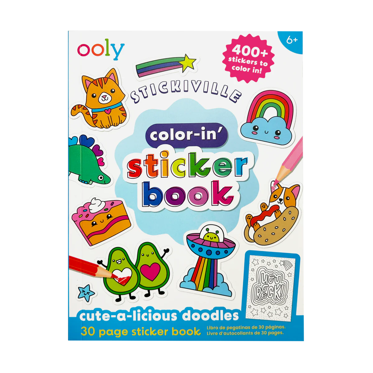 Color-in Sticker Book