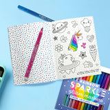 Color-in Sticker Book