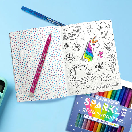 Color-in Sticker Book