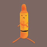 The Day the Crayons Quit 12" Plush-Orange