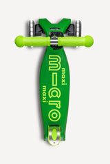 Maxi Deluxe LED Parrot Neon Green Foldable Scooter