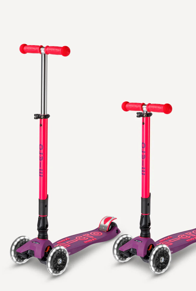 Maxi Deluxe Ultra Pink Neon Foldable Scooter