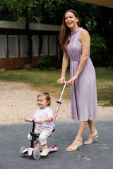 Mini Deluxe LED Dusty Rose Rock & Go Scooter