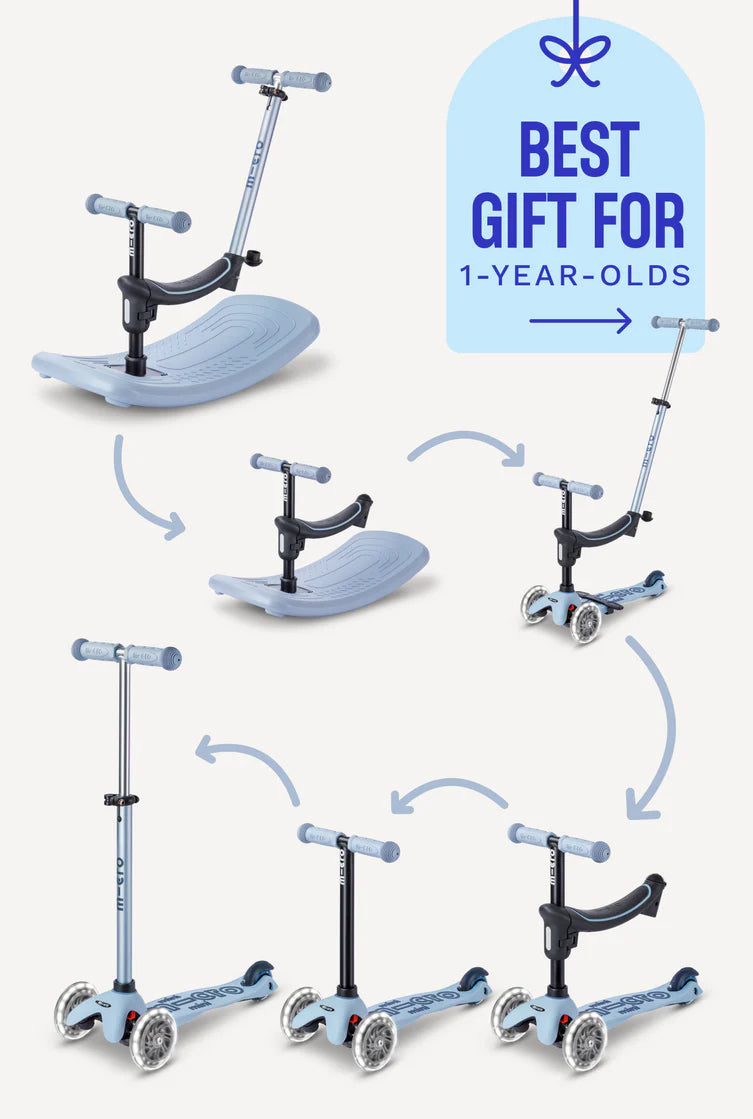 Mini Deluxe LED Ocean Slate Rock & Go Scooter