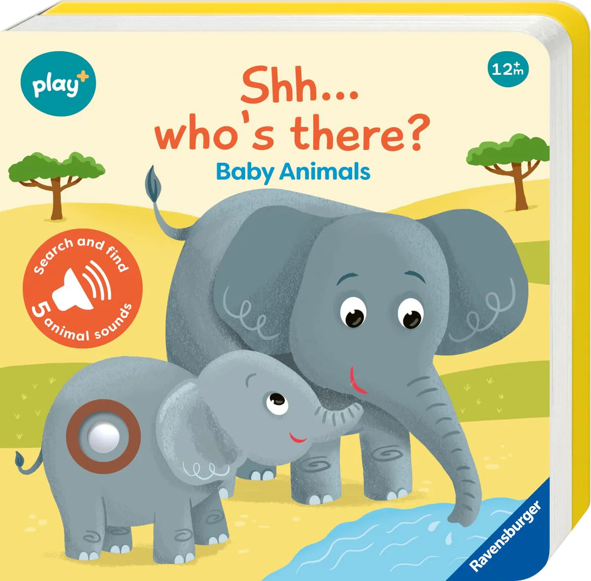 Play+ Shh... Who's There? Baby Animals Board Book