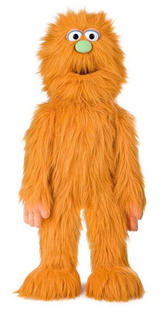 Silly Puppets Orange Monster 30"