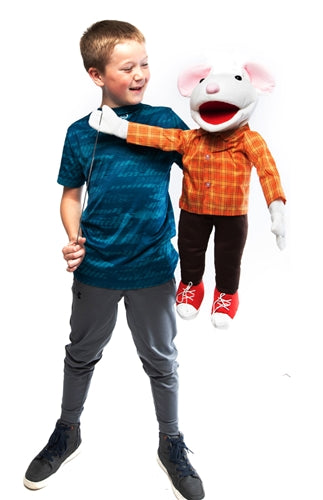 Silly Puppets Mouse with Sneakers 25"