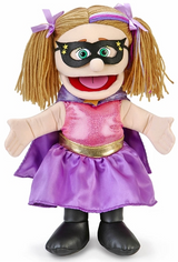 Silly Puppets Superhero Girl 14"