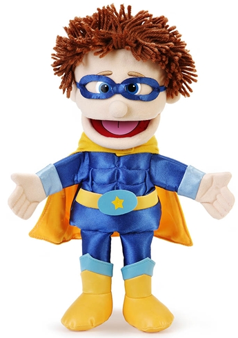 Silly Puppets Superhero Boy 14"