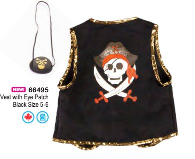 Pirate Vest with Eye Patch