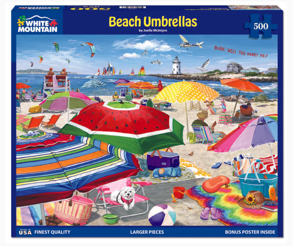 500 pc Beach Umbrellas Puzzle