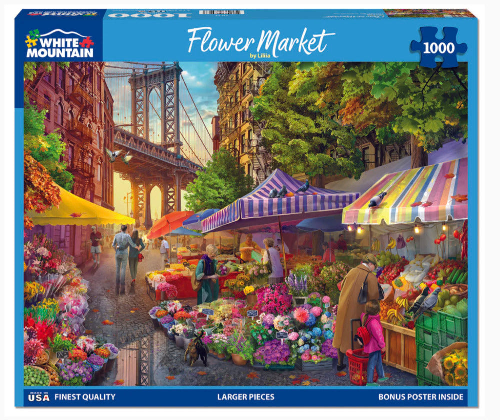 1000 pc Flower Market Puzzle