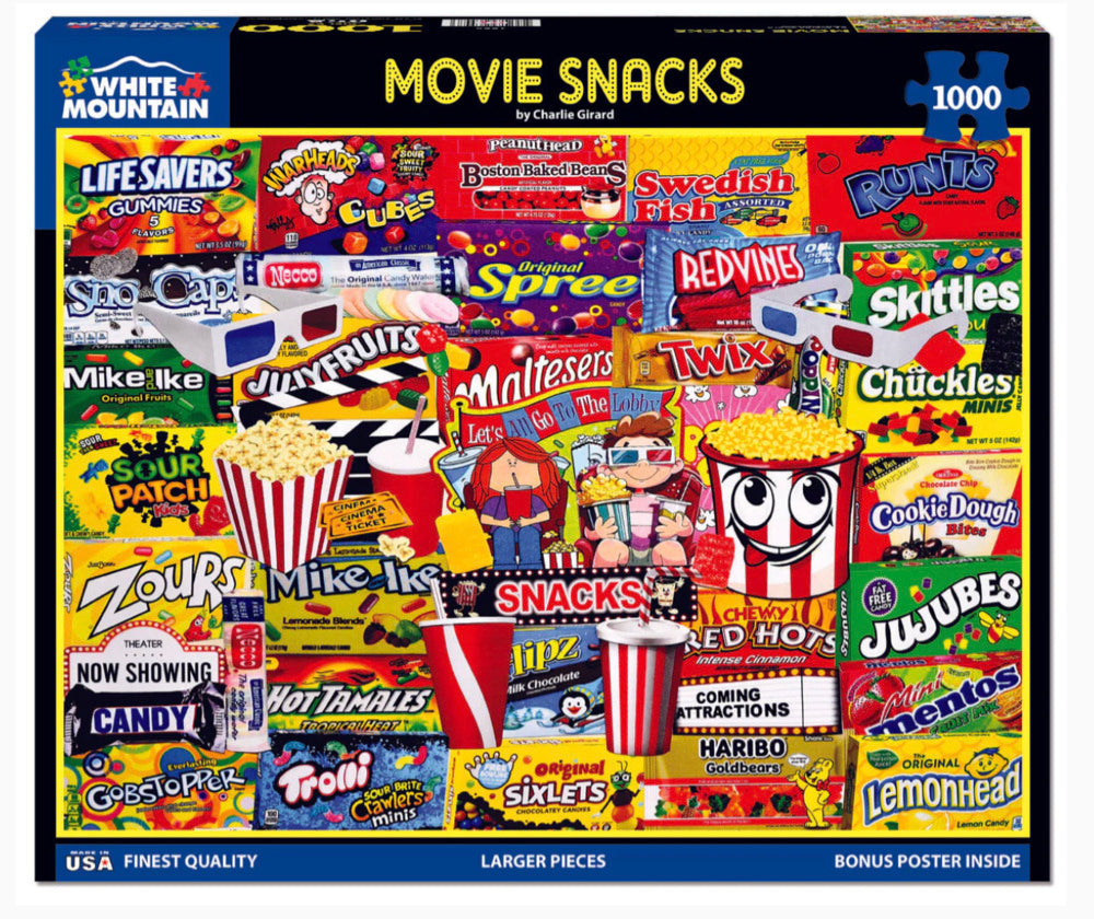 1000 pc Movie Snacks Puzzle