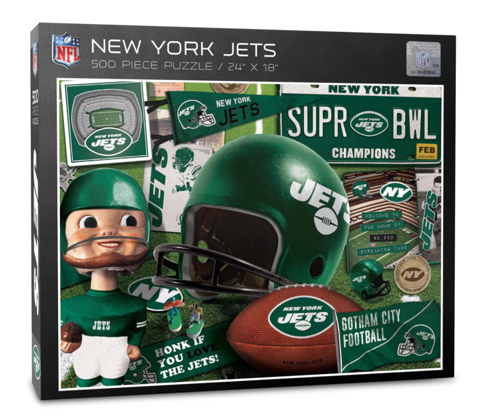 500 pc NY Jets Retro Puzzle