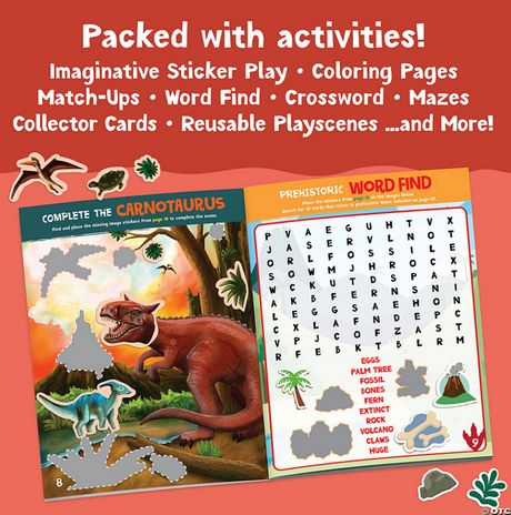 Dinosaur Sticker Activity Book