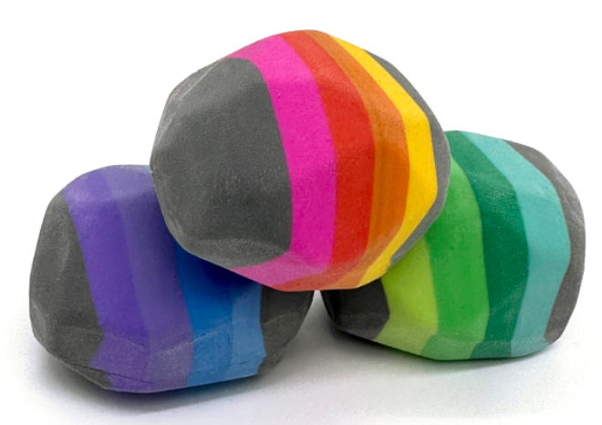 Box of Rocks Erasers