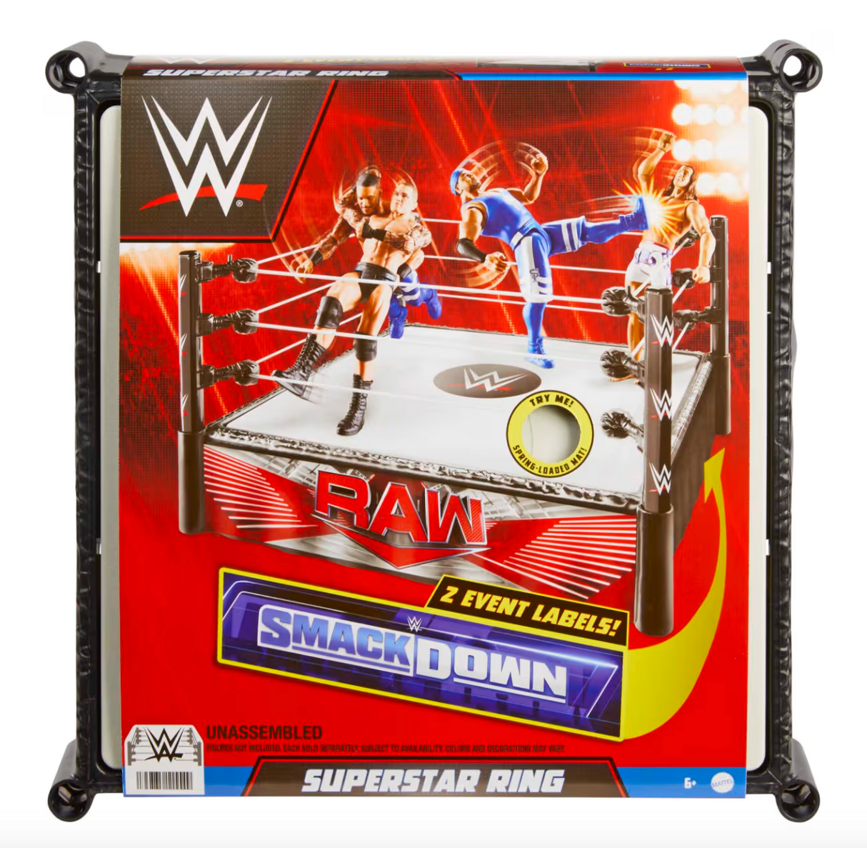 WWE Superstar Ring with Spring-Loaded Mat