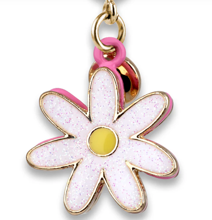 Glitter Daisy Girl Scout Charm