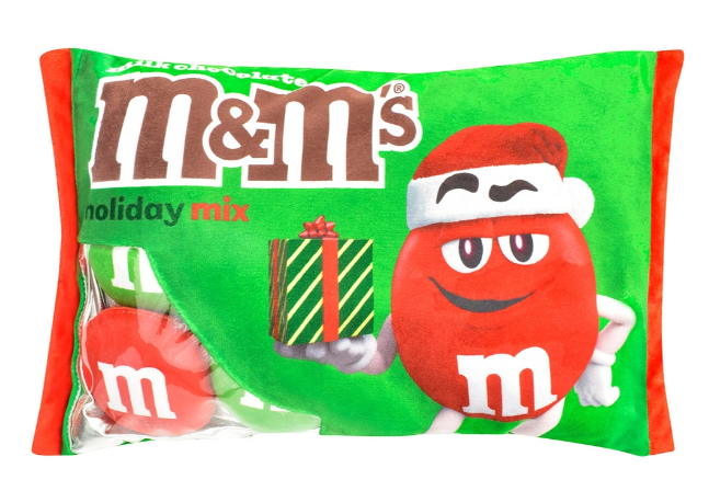 Holiday Red M&M Packaging Plush