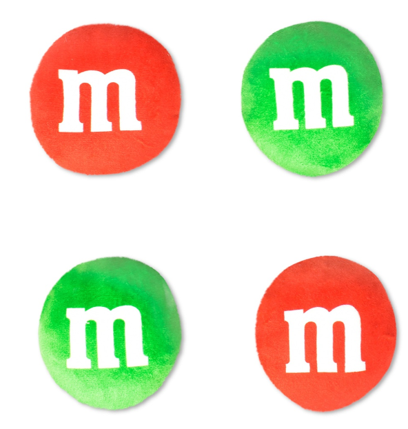 Holiday Red M&M Packaging Plush