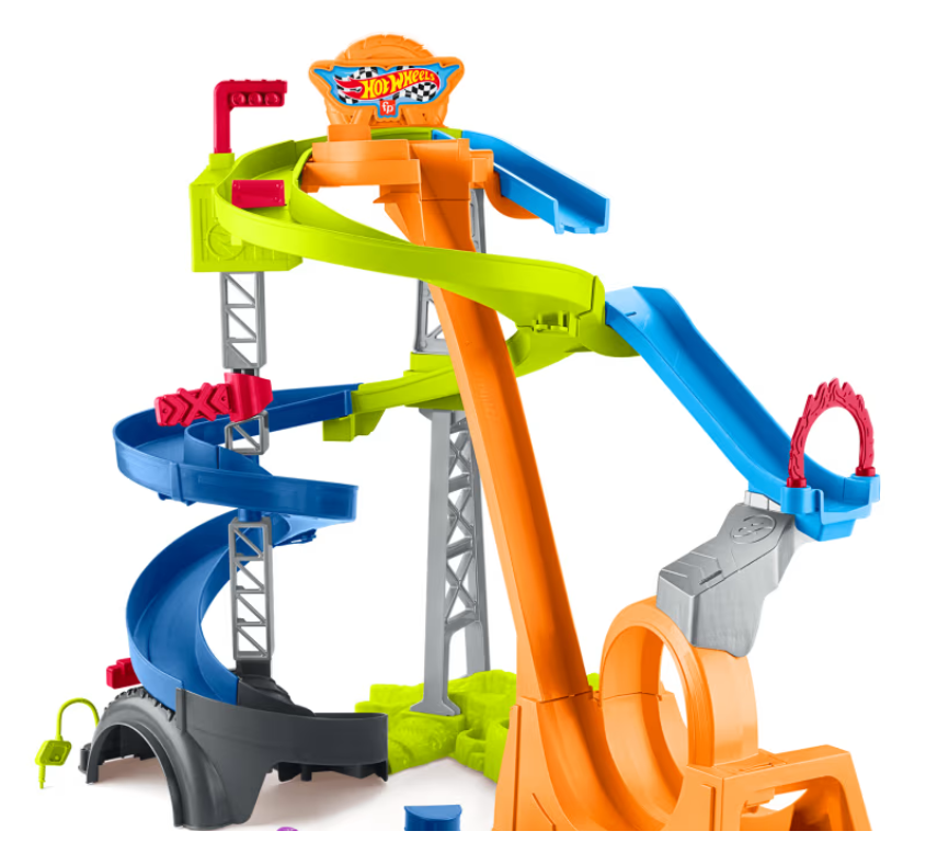 Little People® Hot Wheels® Spiral Stunt Speedway