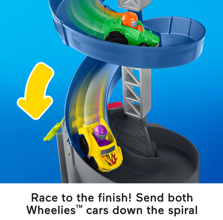 Little People® Hot Wheels® Spiral Stunt Speedway