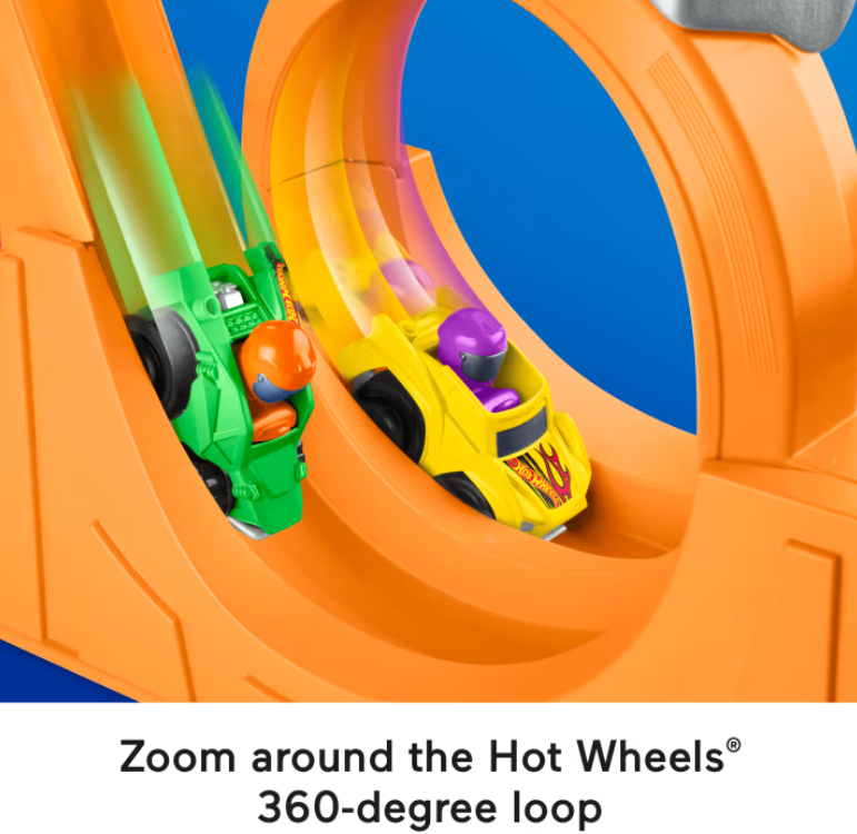 Little People® Hot Wheels® Spiral Stunt Speedway