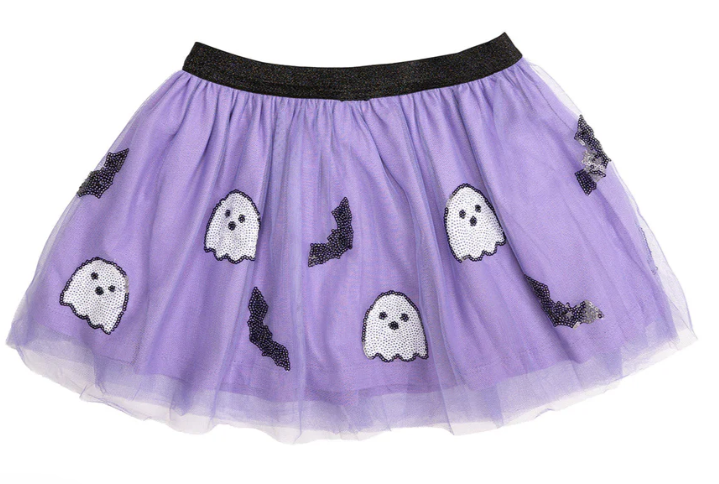 Ghost And Bat Purple Tutu 0-12M