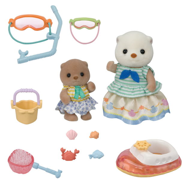 Calico Critters Sea Otter Sisters Splashy Snorkle Set