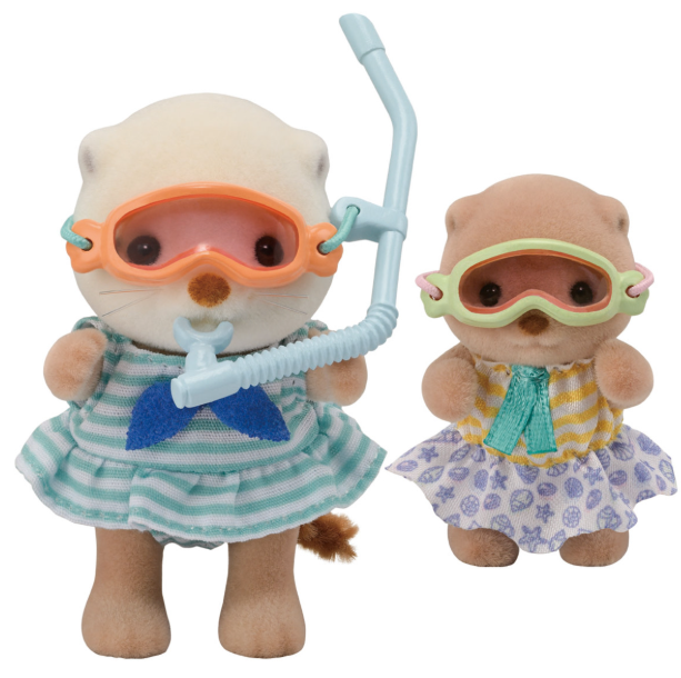Calico Critters Sea Otter Sisters Splashy Snorkle Set