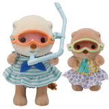 Calico Critters Sea Otter Sisters Splashy Snorkle Set