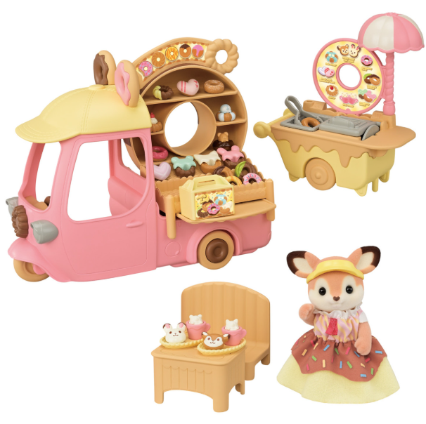 Calico Critters Dip Dip Donuts Wagon