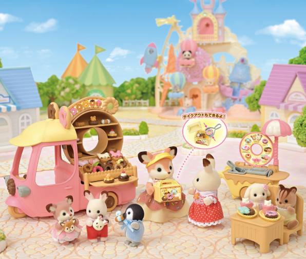 Calico Critters Dip Dip Donuts Wagon