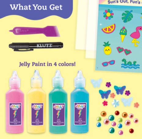 Klutz Paint & Peel Glitter Jelly Stickers