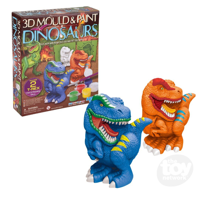 3D Mould & Paint Dinosaurs Kit