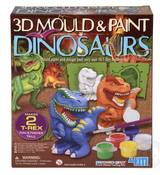 3D Mould & Paint Dinosaurs Kit