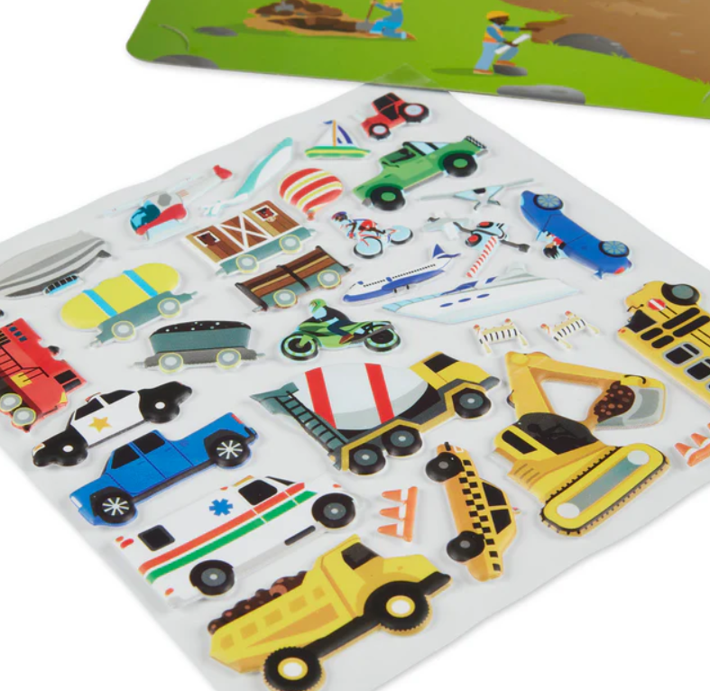 Puffy Sticker Play Set - Vehicles