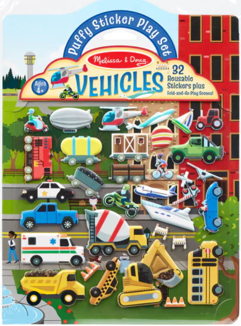 Puffy Sticker Play Set - Vehicles