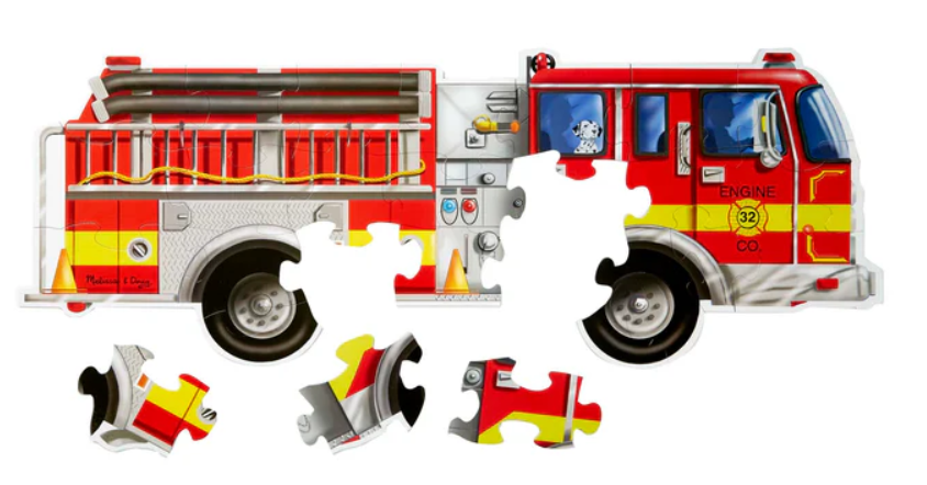 24 pc Giant Fire Engine Floor Puzzle